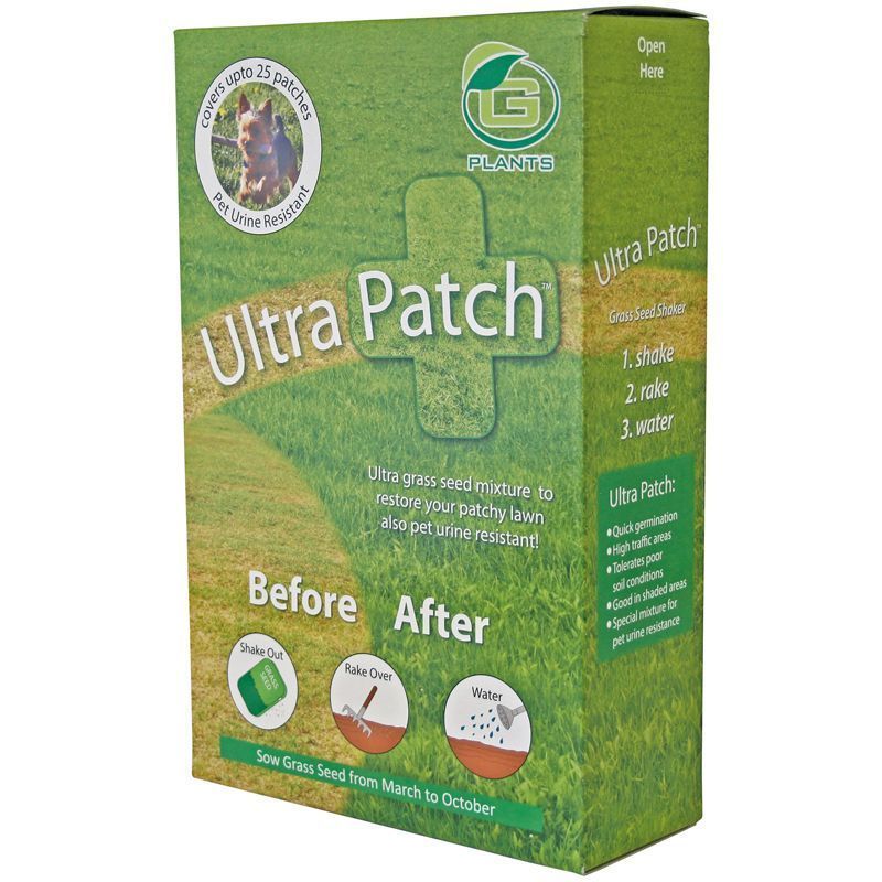 1kg G Plants Ultra Patch Grass Seed Lawn Repair 28 Sq Meters Coverage